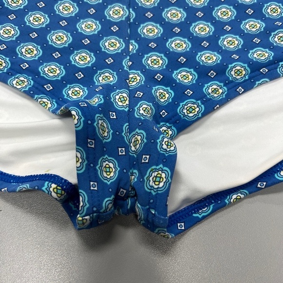 Land’s End Bikini bottom Boy Short Style Light Blue Print Size 4 EUC - Picture 3 of 8